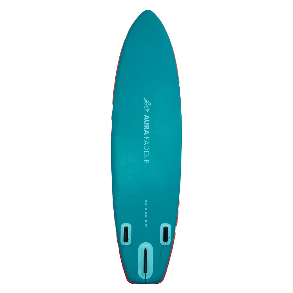 Aura Yoga Cruiser 11' bottom view — woven drop-stitch construction